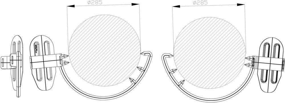 SP102 D-30 pole climbers for wooden poles