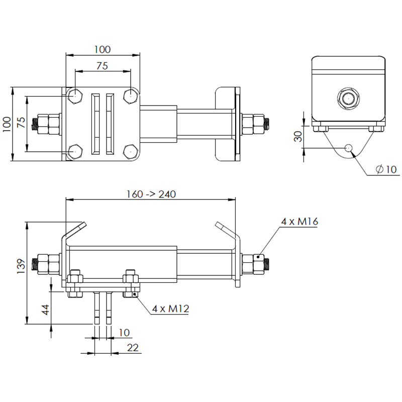 FA6003902 Beam anchor for T-LINE