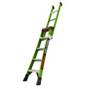 KING KOMBO Industrial, 170 kg Rated, Fiberglass Electrical Insulated 3-in-1 All-Access Combination Ladder with Rotating Wall Pad, V-Rung Corner Pad, GROUND CUE, and Heavy-Duty Feet
