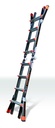 15147EN DARK HORSE, 4 x 4 Model - EN 131 - 150 kg Rated, Fiberglass Articulated Extendable Ladder
