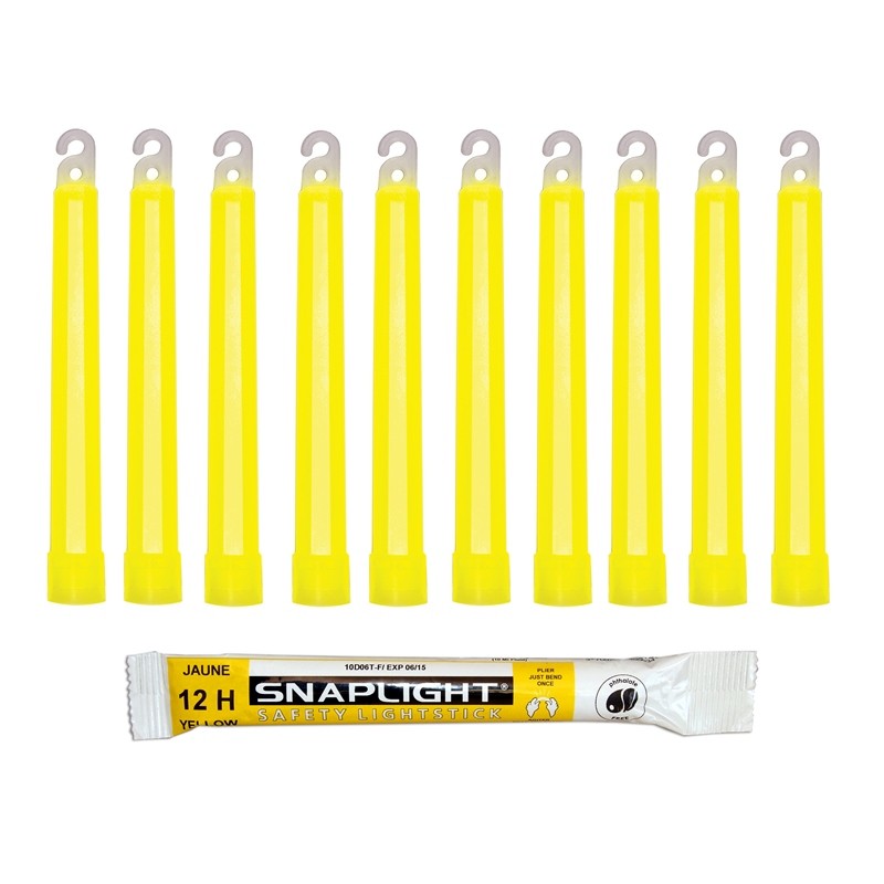 6" SNAPLIGHT YELLOW LIGHTSTICK (15CM) 12HR