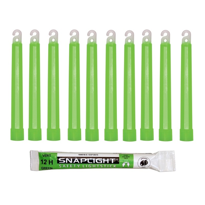 6" SNAPLIGHT GREEN LIGHTSTICK (15CM) 12HR