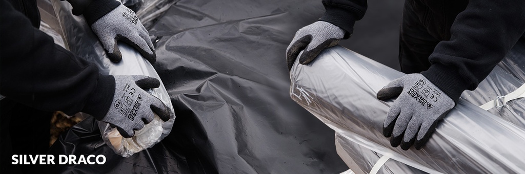 SILVER DRACO Safety work gloves