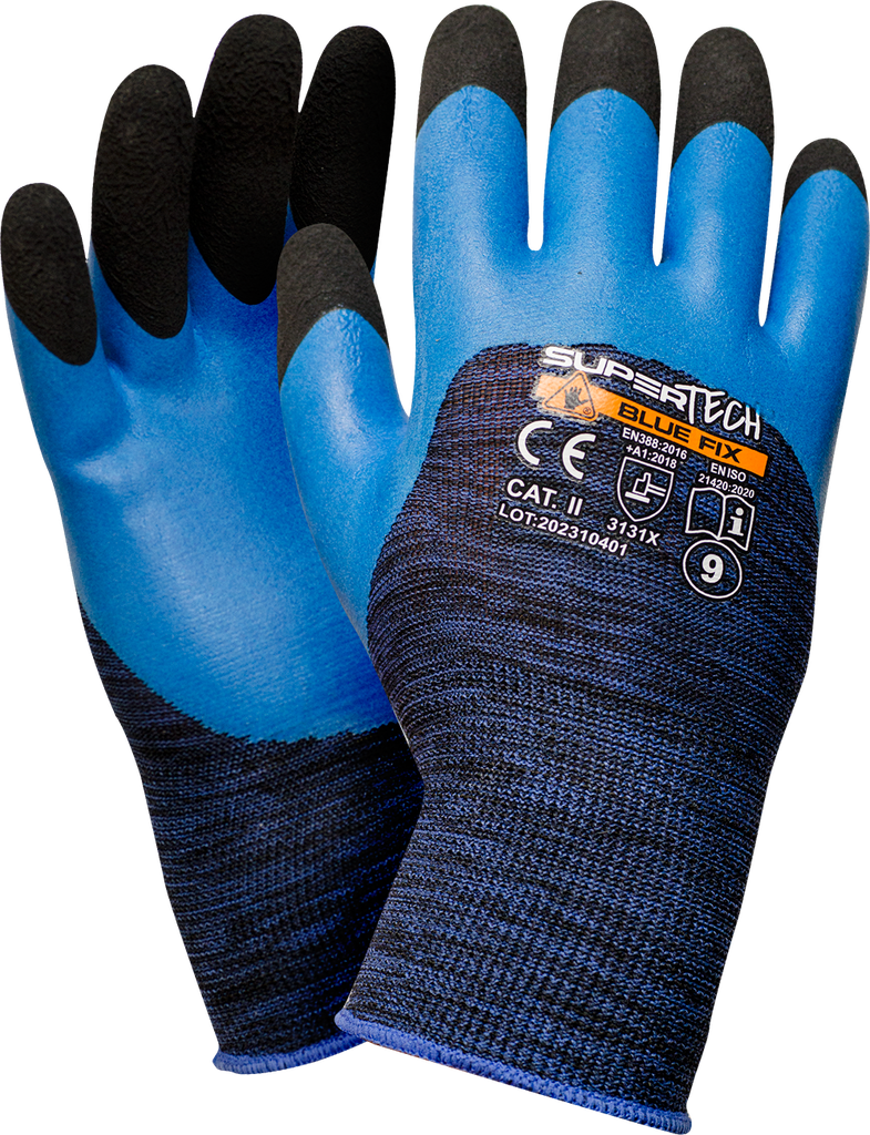 SUPER TECH BLUE FIX Safety work gloves