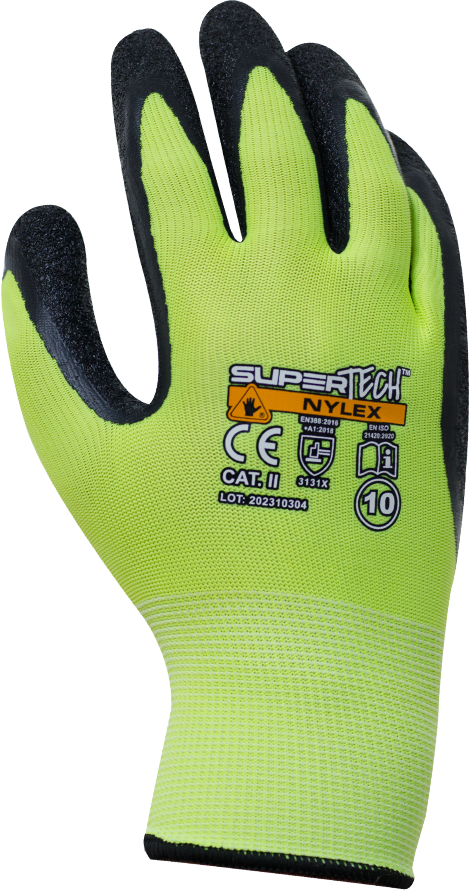 SUPER TECH NYLEX Safety work gloves