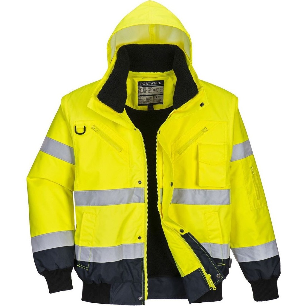 C465 3-in-1 Hi-Vis Contrast Bomber Jacket