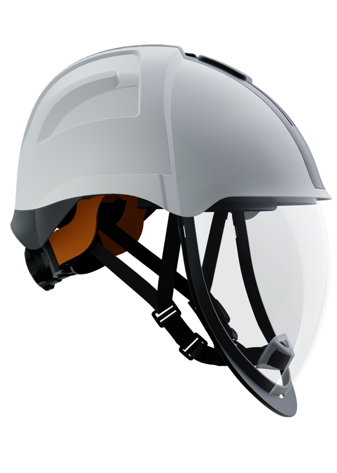 V1 VISARC APC1 helmet for electricians with integrated APC1 arc-flash face shield