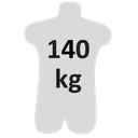 FA 30 620 15 - Forked Energy absorber 45 mm with kernmantle rope lanyards length 1.50 m with aluminium screw karabiner opening 22 mm and 2 aluminium rebar hooks opening 60 mm certified 140 kg