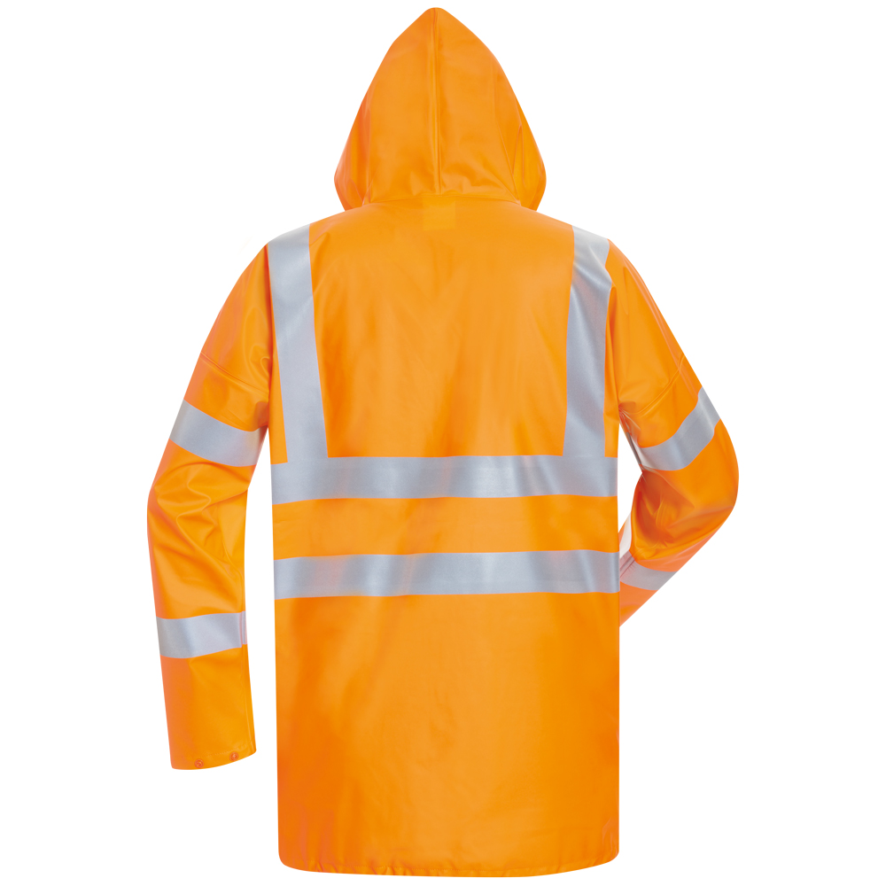 FR Anti-static Hi-Vis Waterproof PU Coated Rain Jacket