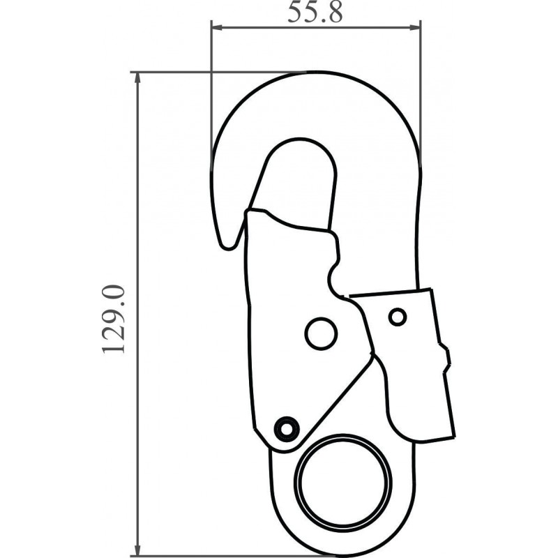FA 50 202 17 - Steel Snap Hook opening 17 mm