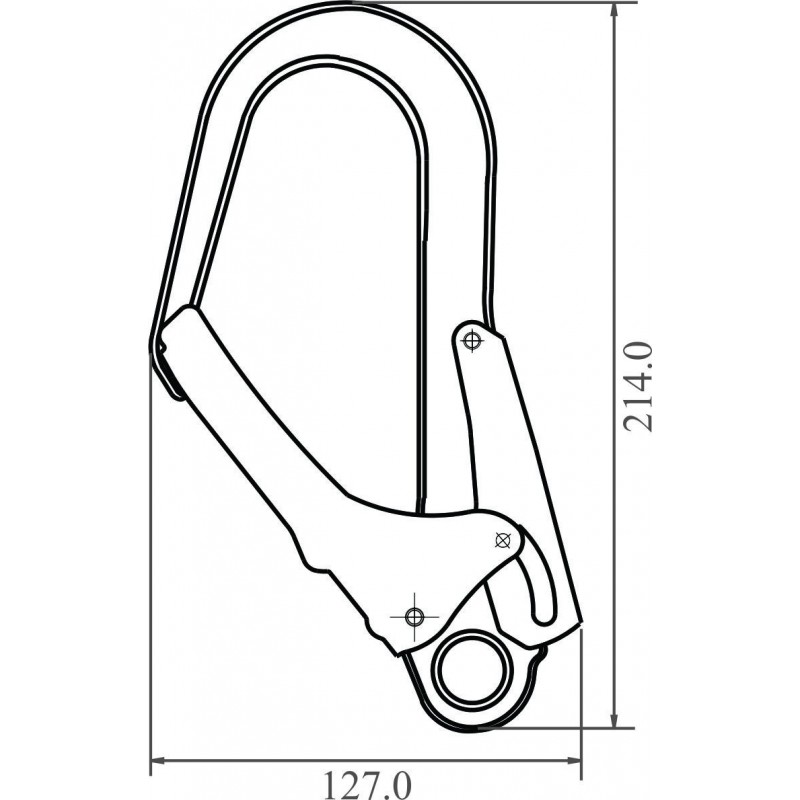 FA 50 207 55 - Steel Scaffold Hook opening 50.8 mm
