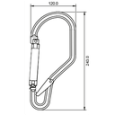 FA 50 214 60 - Aluminum Rebar Hook opening 60 mm