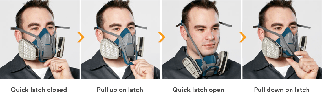 3M™ Rugged Comfort Quick Latch Half Mask
