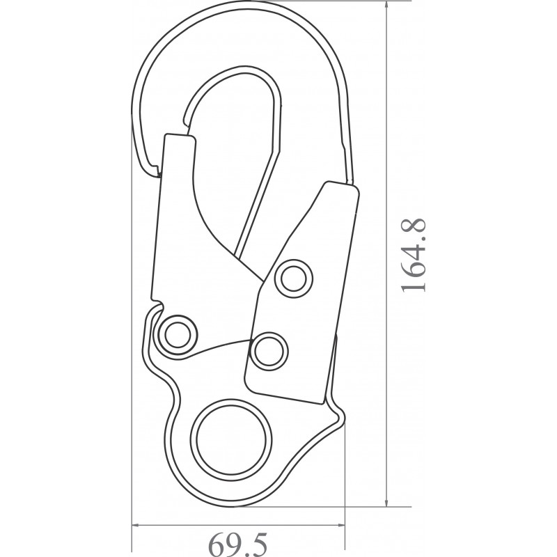 FA 50 223 15 - DIELECTRI Dielectric Snap hook opening 15 mm