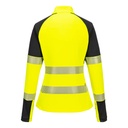 T173 PW3 Hi-Vis Women's 1/4 Zip Sweatshirt