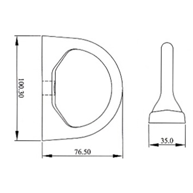 FA 60 014 01 - Vertical Anchorage D-Bolt (mounting bolt not included)