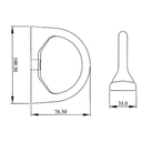 FA 60 014 01 - Vertical Anchorage D-Bolt (mounting bolt not included)