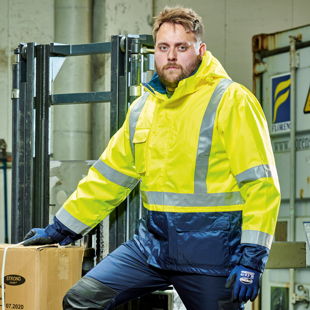 ALF/UDO Hi-Vis Two-Tone 3-in-1 Waterproof Winter Parka Jacket