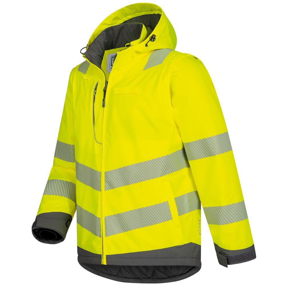 ANDOMAR/HADEMAR Hi-Vis 2-in-1 Padded Waterproof Breathable Softshell (3L), Segmented tape