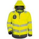 ANDOMAR/HADEMAR Hi-Vis 2-in-1 Padded Waterproof Breathable Softshell (3L), Segmented tape