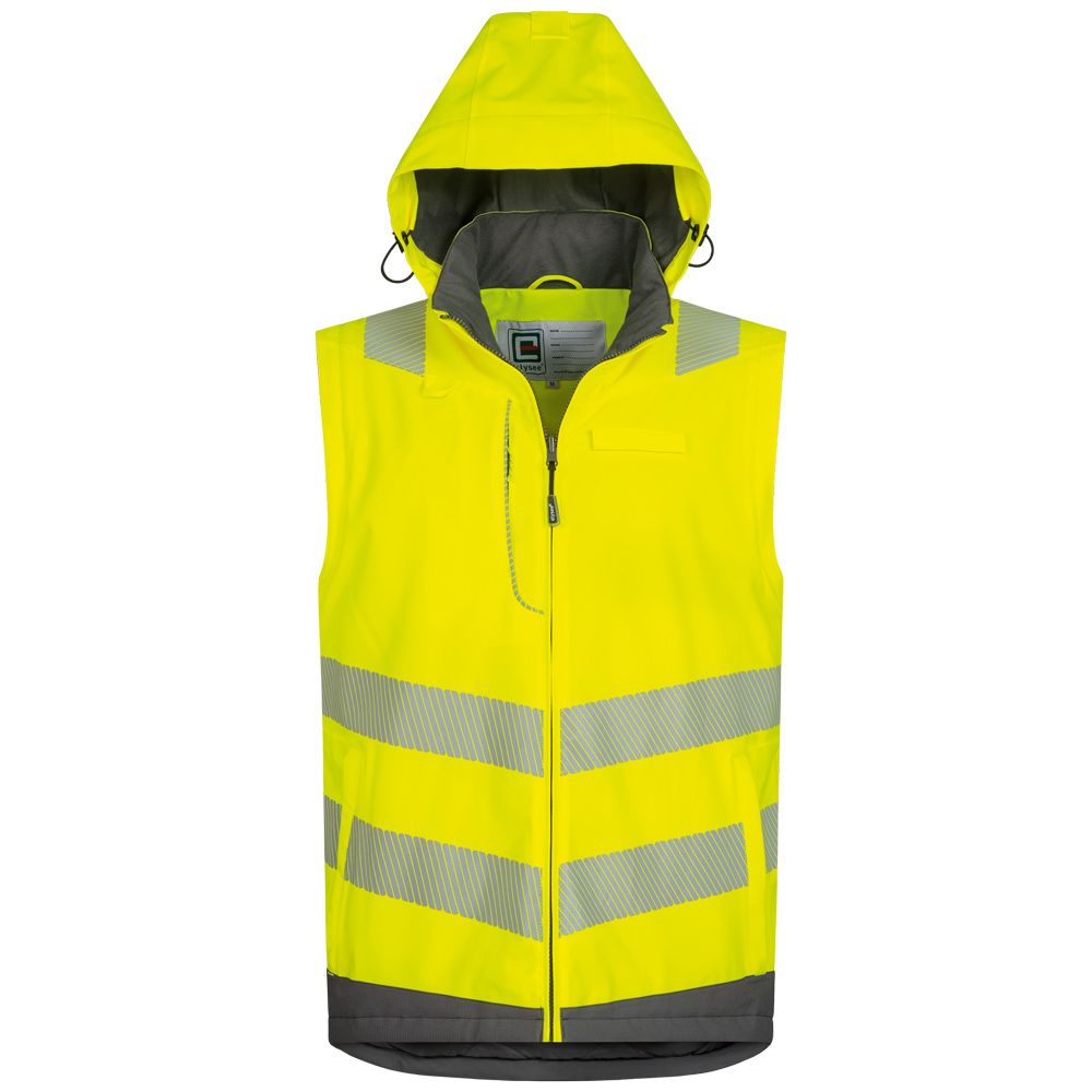 ANDOMAR/HADEMAR Hi-Vis 2-in-1 Padded Waterproof Breathable Softshell (3L), Segmented tape