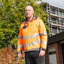 ANDOMAR/HADEMAR Hi-Vis 2-in-1 Padded Waterproof Breathable Softshell (3L), Segmented tape