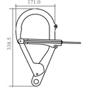 FA 60 016 06 - Steel Anchorage Hook opening 95mm 
