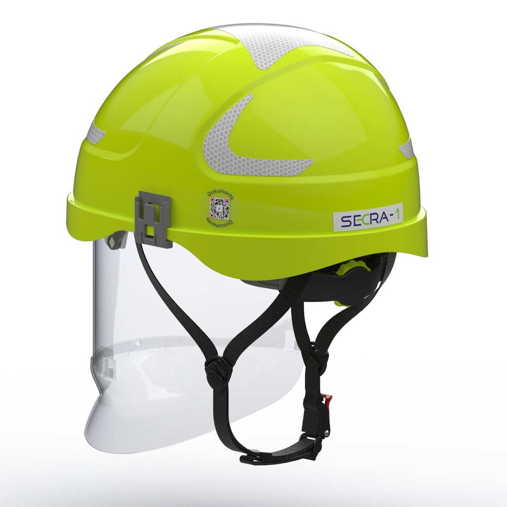 SECRA-1 Electrically insulating helmet with face shield APC 1,  Class E (20 kV AC), Class 0 (1000 V AC/1500 V DC)