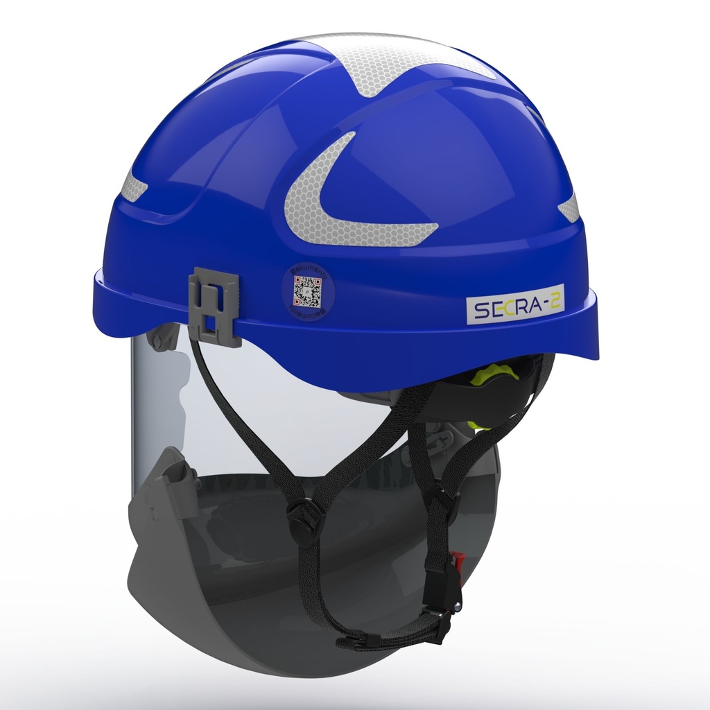 SECRA-2 Electrically insulating helmet with face shield APC 2,  Class E (20 kV AC), Class 0 (1000V AC/1500V DC)