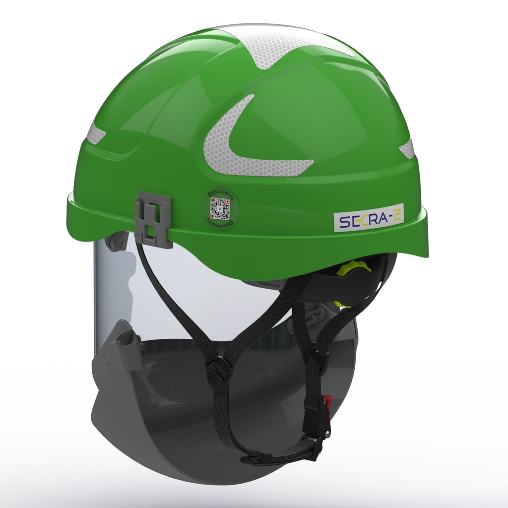 SECRA-2 Electrically insulating helmet with face shield APC 2,  Class E (20 kV AC), Class 0 (1000V AC/1500V DC)