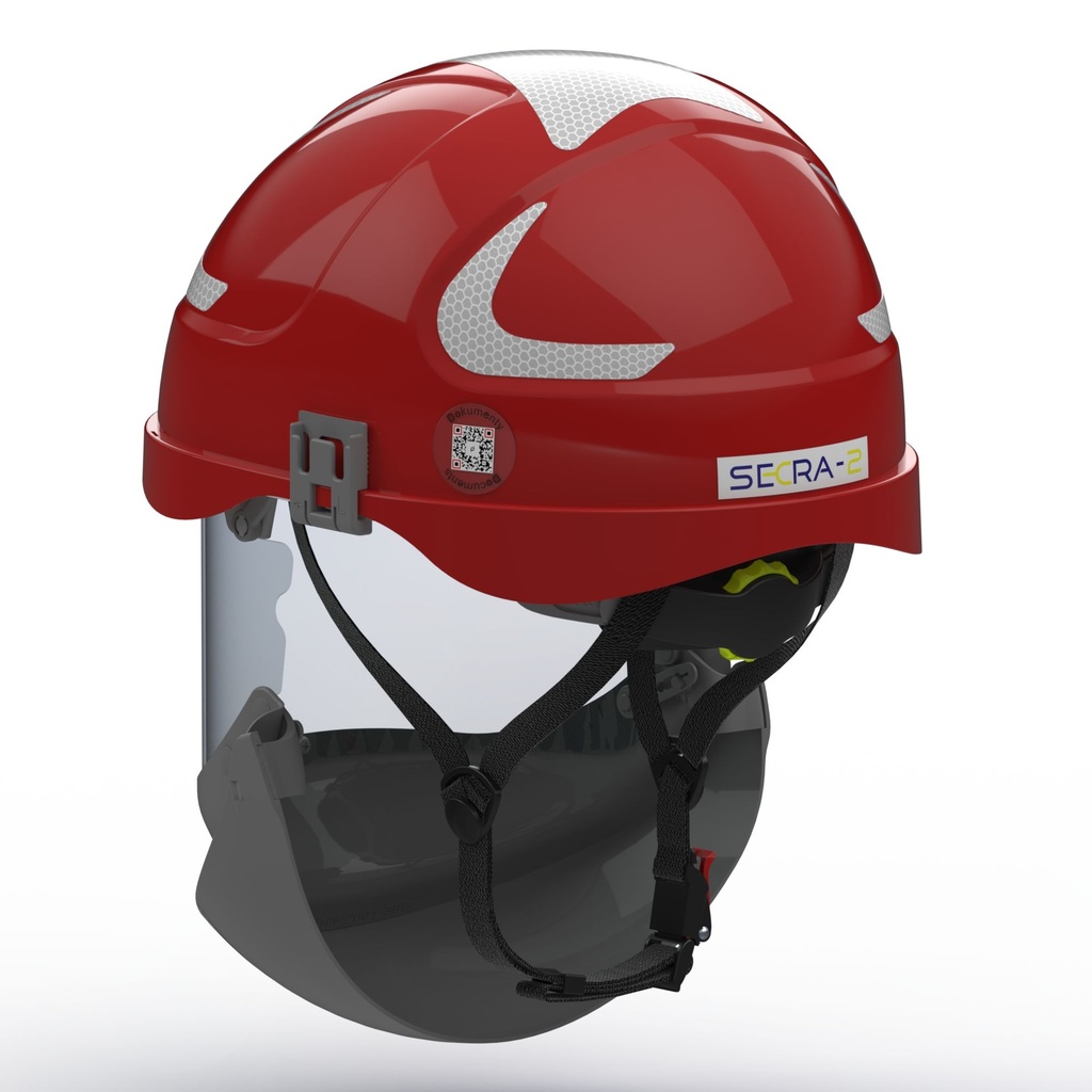SECRA-2 Electrically insulating helmet with face shield APC 2,  Class E (20 kV AC), Class 0 (1000V AC/1500V DC)