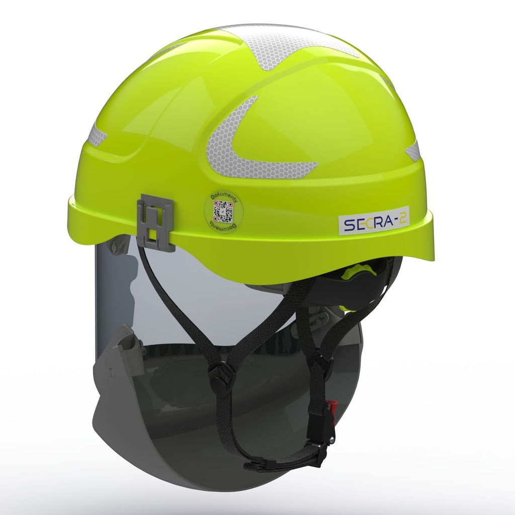 H114 SECRA-2 Helmet integrated face shield APC 2, APTV 36 Cal/cm2,  Class E (20 kV AC), Class 0 (1000V AC/1500V DC)