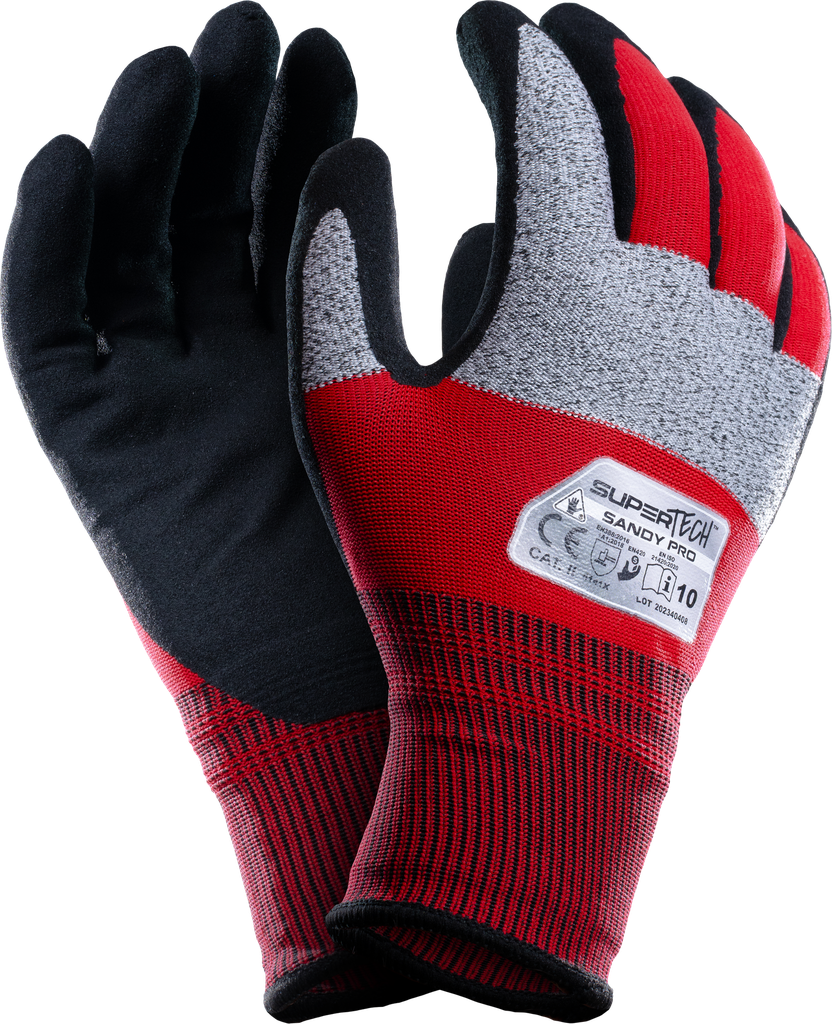 SUPER TECH SANDY PRO Sandy Nitrile Foam Coated Safety work gloves