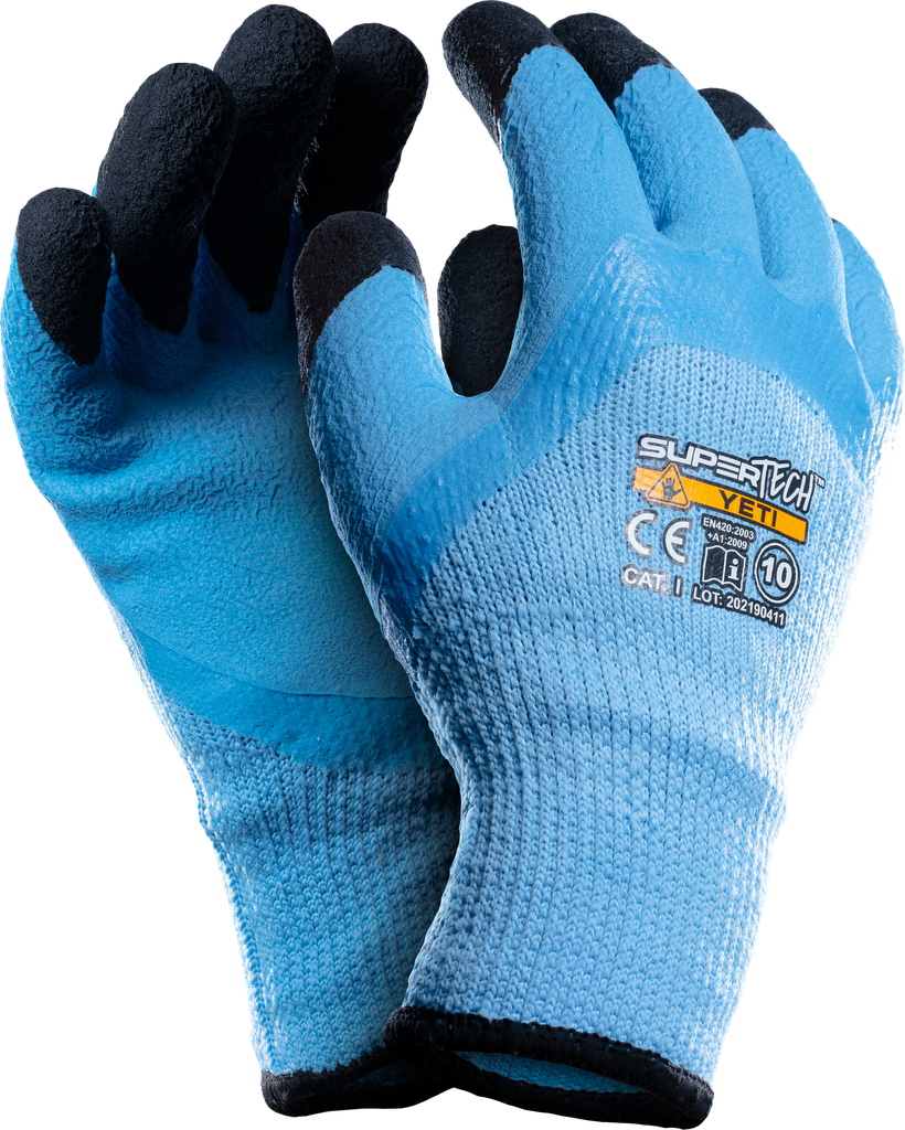 SUPER TECH YETI Latex Coated winter work gloves
