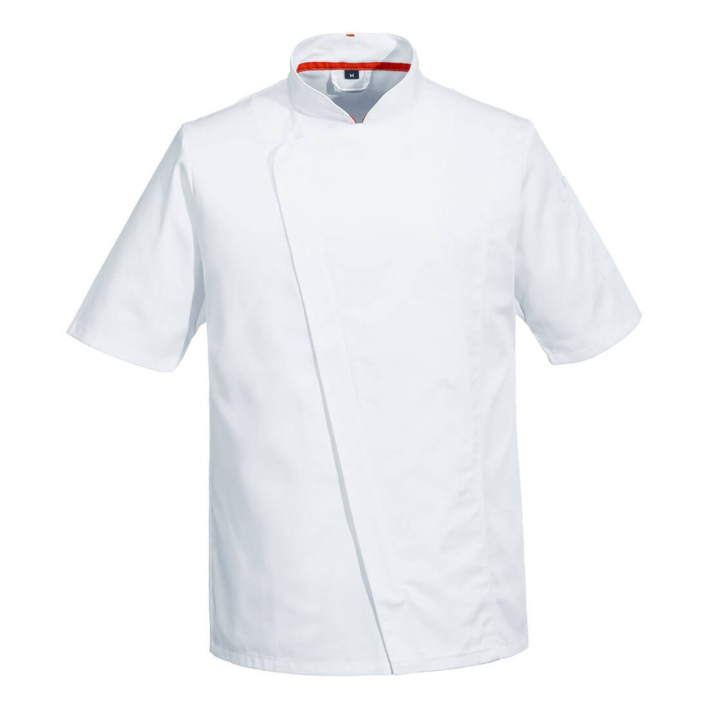 C739 Chef's Mesh Air Pro Asymmetrical Jacket S/S