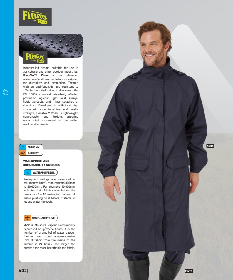 S651 Flexatex Chem Jacket