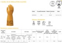 ELSEC 10 Arc Insulating natural rubber gloves class 1/RC (7,500 V), Arc Tested