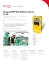 BW™ Clip4 Fixed 2 Year 4-gas (LEL/O2/CO/H2S) Detector