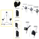 FA 60 101 00 ATEX Tripod 7 ft. with double head mounted pulleys