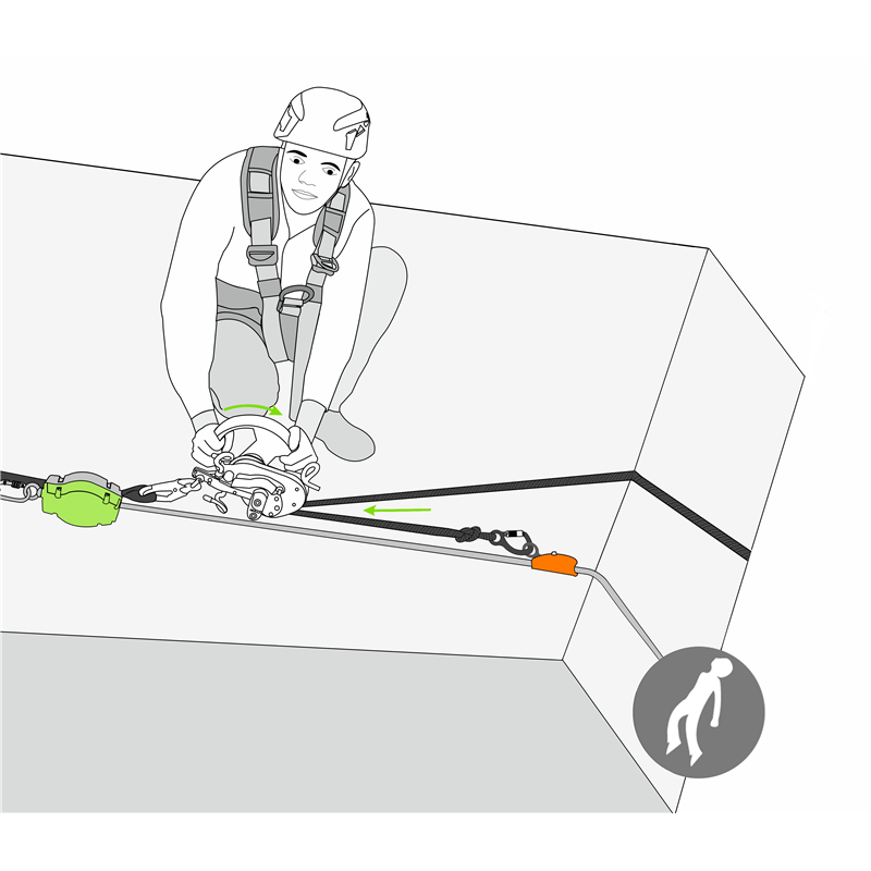 FA 70 032 00 Rope or wire rope clamp for rescue