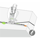 FA 70 032 00 Rope or wire rope clamp for rescue