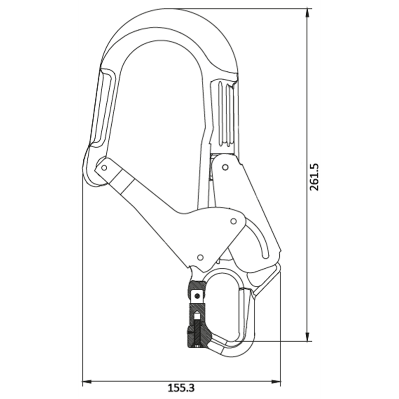 FA5022660 Rebar Hook with Openable Termination Eye
