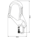 FA5022660 Rebar Hook with Openable Termination Eye