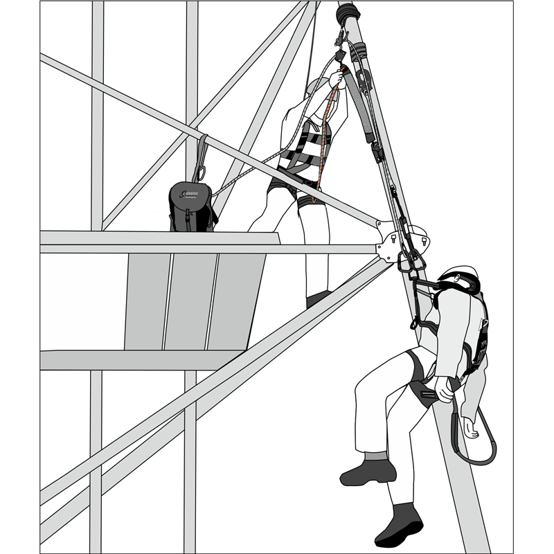 FA7003100 Reeving system for rescue EASYLIFT