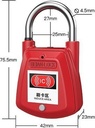 SC02 4.5/27mm Smart IC Card Padlock Steel Shackle