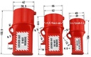 D47 Industrial Waterproof Power Plug Source Lockout