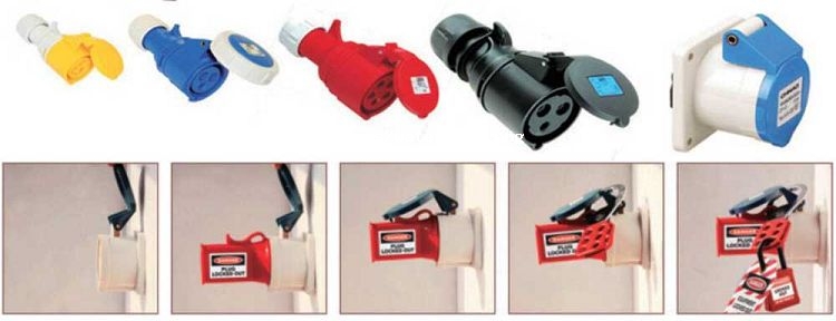 D47 Industrial Waterproof Power Plug Source Lockout