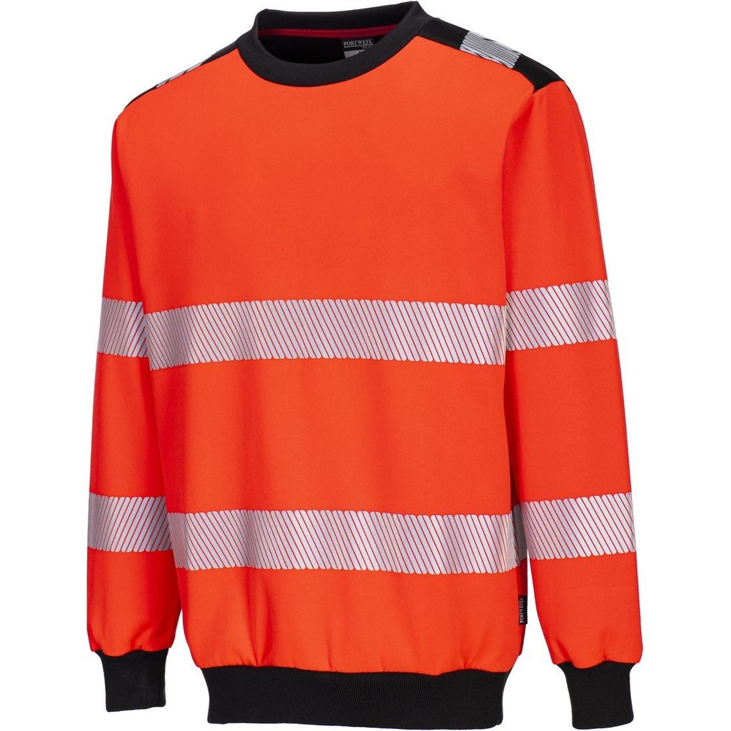 PW379 PW3 Hi-Vis Crew Neck Sweatshirt