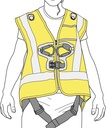 C073 HI-VIZ vest for NEWTON harnesses