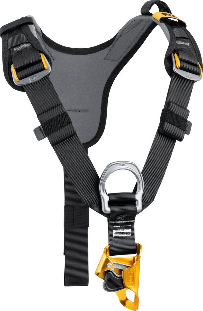 C081 TOP CROLL® Chest harness for seat harness, with integrated CROLL ventral rope clamp